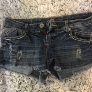 Almost Famous denim shorts size 9. Great condition